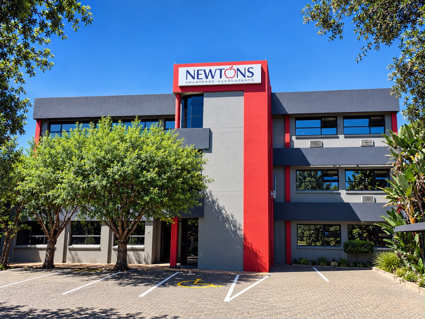 The Newtons Chartered Accountants office building in Bloemfontein
